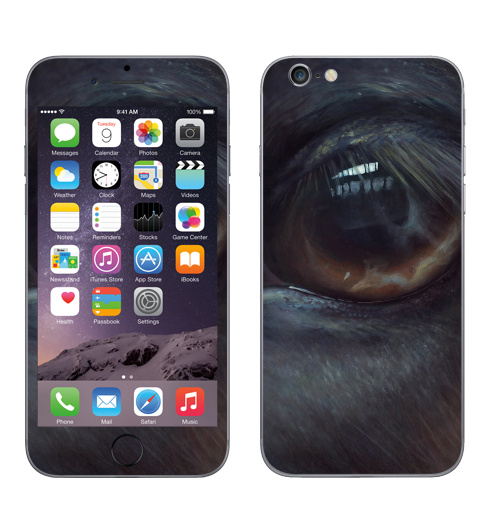 Наклейка на Телефон Apple iPhone 6, 6s Хармони,  купить в Москве – интернет-магазин Allskins, лошадь, глаз, девушка, животные, портреты