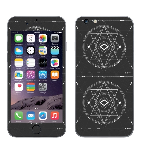 Наклейка на Телефон Apple iPhone 6 plus Третий глаз Будды,  купить в Москве – интернет-магазин Allskins, сакральное, геометрия, космос, геометрический