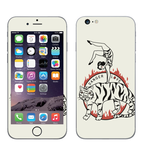 Наклейка на Телефон Apple iPhone 6 plus Цирк,  купить в Москве – интернет-магазин Allskins, цирк, любовь, девушка