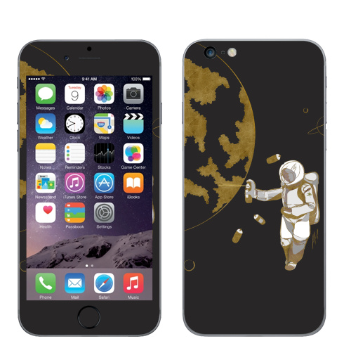 Наклейка на Телефон Apple iPhone 6 plus Космо,  купить в Москве – интернет-магазин Allskins, 300 Лучших работ, граффити, космос, рождение