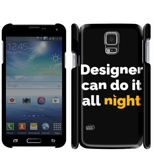 Чехол матовый для Galaxy S5 Дизайнер может - купить в интернет-магазине Мэриджейн в Москве и СПБ