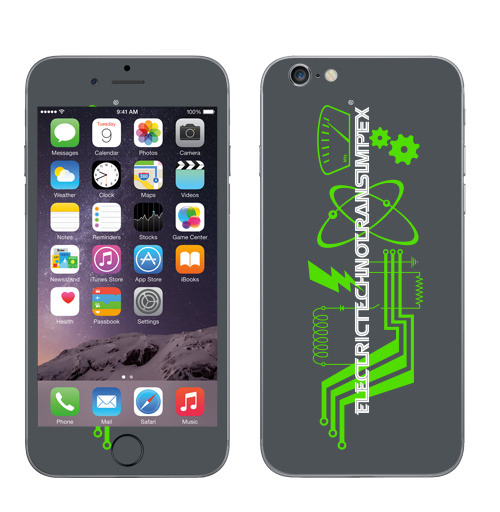 Наклейка на Телефон Apple iPhone 7 Electrictechnotransimpex,  купить в Москве – интернет-магазин Allskins, гики, техно, символика, психоделика, импекс