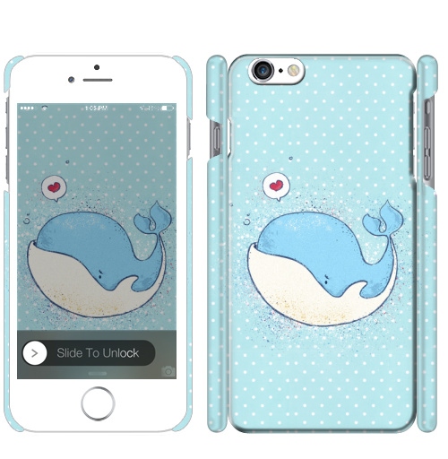 Чехол на iPhone Влюбленный кит - купить в интернет-магазине Мэриджейн в Москве и СПБ