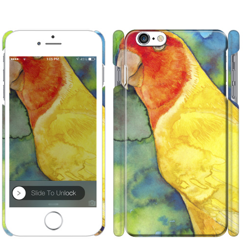 Чехол на iPhone Розовощекий попугайчик - купить в интернет-магазине Мэриджейн в Москве и СПБ
