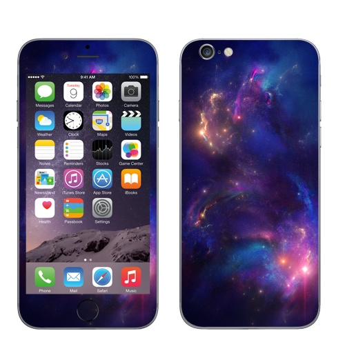Наклейка на Телефон Apple iPhone 8 Звездная туманность,  купить в Москве – интернет-магазин Allskins, звезда, космос, небо, фагтастика, графика, туманность, светлый, яркий, красочно, огни, путешествия, ночь, стильно, Даль
