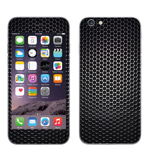 Наклейка на Телефон Apple iPhone 8 Текстура карбон,  купить в Москве – интернет-магазин Allskins, текстура, карбон