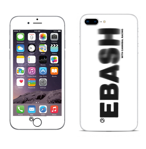 Наклейка на Телефон Apple iPhone 8 plus Ебаш,  купить в Москве – интернет-магазин Allskins, мат, надписи, ебаш, черно-белое, крутые надписи на английском