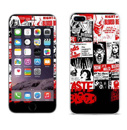 Наклейка на Телефон Apple iPhone 8 plus Монстры–извращенцы атакуют,  купить в Москве – интернет-магазин Allskins, хэллоуин, кино, монстры, афиша, 300 Лучших работ