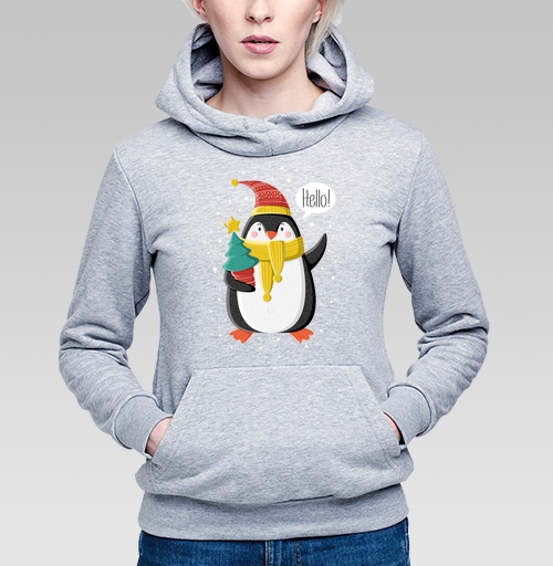 Фотография футболки Пингвин с ёлкой