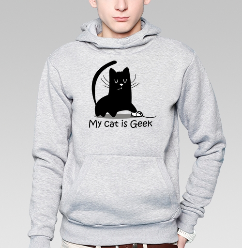 Фотография футболки My cat is Geek