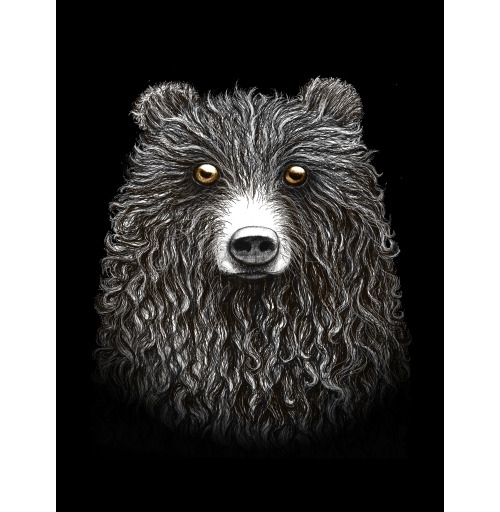 Наклейка на Планшет Apple 2019 – iPad 10,2&quot; Мишенька,  купить в Москве – интернет-магазин Allskins, крутые животные, медведь, животные, графика, милые животные