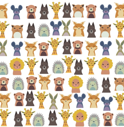 Наклейка на Планшет Apple 2019 – iPad 10,2&quot; Милый зверинец,  купить в Москве – интернет-магазин Allskins, зверинец, мило, ежик, собаки, зайчонок, медведь, заяц, лев, жираф, животные, скопление, много, головы, бюст, милые животные