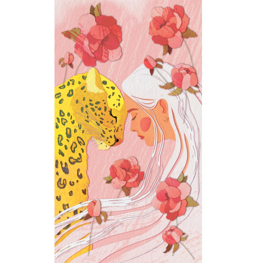 Наклейка на Планшет Apple 2019 – iPad 10,2&quot; Девушка с леопардом,  купить в Москве – интернет-магазин Allskins, философские, нежно, авторскийрисунок, девушка, розовый, желтый, леопард, дикоеживотное, портреты, белокурая, блондинка, цветы