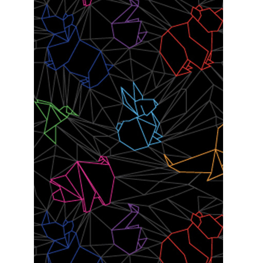 Наклейка на Планшет Apple 2019 – iPad 10,2&quot; Origami Знаки Зодиака,  купить в Москве – интернет-магазин Allskins, зодиак, знаки зодиака, лебедь, фигурки, паттерн, оригами, медведь, графика, животные, заяц, 300 Лучших работ