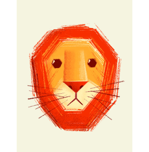 Наклейка на Планшет Apple 2019 – iPad 10,2&quot; Грустный лев,  купить в Москве – интернет-магазин Allskins, милые животные, детские, животные, любовь, желтый, лето, оранжевый, печаль, король, грустные, печальный