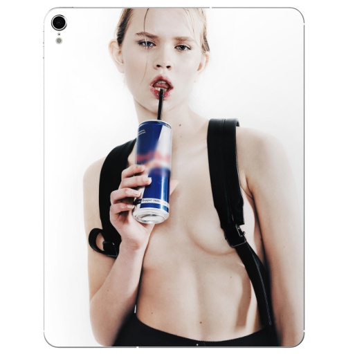 Наклейка на Планшет Apple iPad Pro 2015-2018 Девочка с трубочкой,  купить в Москве – интернет-магазин Allskins, модели, секс, фотография
