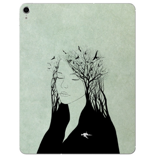 Наклейка на Планшет Apple iPad Pro 2015-2018 Чувства,  купить в Москве – интернет-магазин Allskins, птицы, любовь, девушка