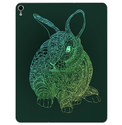 Наклейка на Планшет Apple iPad Pro 2015-2018 • Кролик •,  купить в Москве – интернет-магазин Allskins, заяц, животные, зверушки, любовь, графика, цвет, узор, паттерн