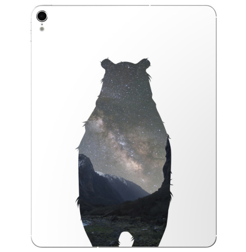 Наклейка на Планшет Apple iPad Pro 2015-2018 Космический медведь,  купить в Москве – интернет-магазин Allskins, крутые животные, нежно, космос, мило, медведь, детские, пейзаж, настроение, милые животные