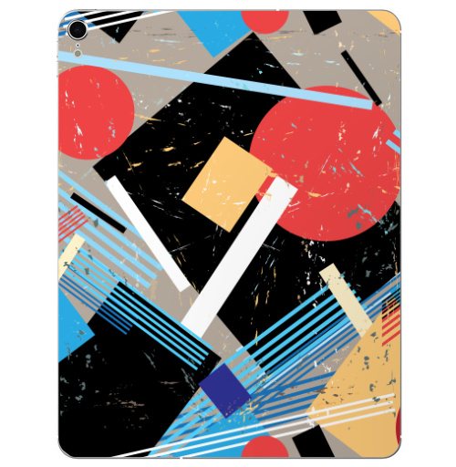Наклейка на Планшет Apple iPad Pro 2015-2018 Авангард,  купить в Москве – интернет-магазин Allskins, графика, абстракция, мода, авангард, геометрия, паттерн, ткань