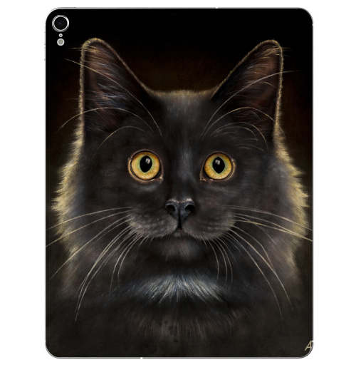 Наклейка на Планшет Apple iPad Pro 2015-2018 Желтоглазый кот,  купить в Москве – интернет-магазин Allskins, милые животные, животные, усы, кошка, глаз