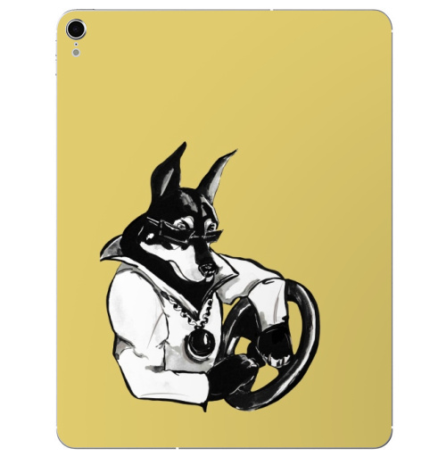 Наклейка на Планшет Apple iPad Pro 2015-2018 Крутыш ,  купить в Москве – интернет-магазин Allskins, собаки, черно-белое, персонажи, dog, cool