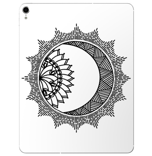 Наклейка на Планшет Apple iPad Pro 2015-2018 Солнце  дзен,  купить в Москве – интернет-магазин Allskins, классика, солнце, месяц, луна, космос, небо, лучи