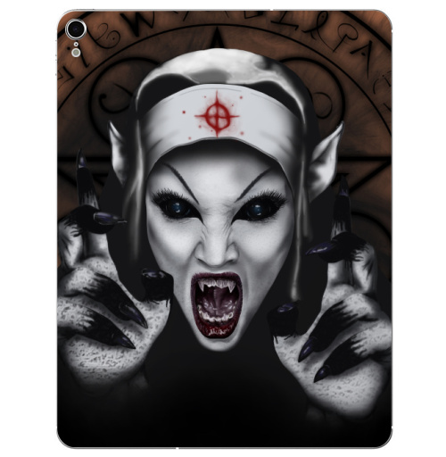 Наклейка на Планшет Apple iPad Pro 2015-2018 Пора обняться,  купить в Москве – интернет-магазин Allskins, мистика, для влюбленных, вампиры, дьявол, хоррор, хэллоуин, магия, укус, вурдалак, девушка