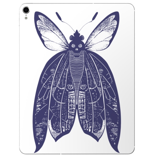 Наклейка на Планшет Apple iPad Pro 2015-2018 Мотыль,  купить в Москве – интернет-магазин Allskins, бабочки, череп