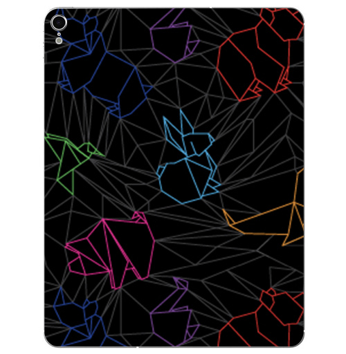 Наклейка на Планшет Apple iPad Pro 2015-2018 Origami Знаки Зодиака,  купить в Москве – интернет-магазин Allskins, зодиак, знаки зодиака, лебедь, фигурки, паттерн, оригами, медведь, графика, животные, заяц, 300 Лучших работ