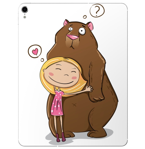Наклейка на Планшет Apple iPad Pro 2015-2018 I like teddy bears,  купить в Москве – интернет-магазин Allskins, лайк, милые животные, 300 Лучших работ, любовь, медведь, мило, для_влюбленных, детские, женские