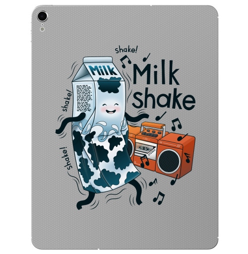 Наклейка на Планшет Apple iPad Pro 2015-2018 MilkShake!,  купить в Москве – интернет-магазин Allskins, музыка, еда, ноты, танцы, коктейль, молочный