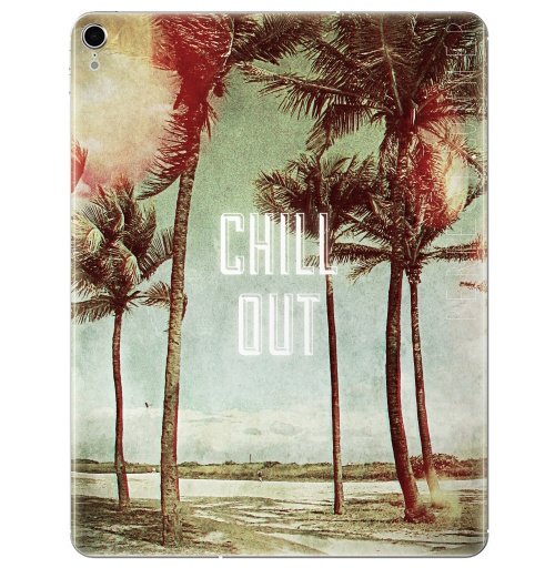 Наклейка на Планшет Apple iPad Pro 2015-2018 Chil! Out,  купить в Москве – интернет-магазин Allskins, винтаж, лето, природа, пальмы, текстура, чилл