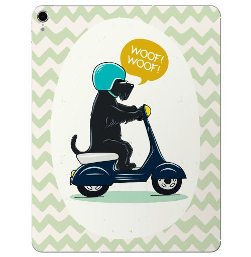 Наклейка на Планшет Apple iPad Pro 2015-2018 Скотч терьер на мопеде,  купить в Москве – интернет-магазин Allskins, милые животные, скотч, терьер, собаки, персонажи, мотоцикл, мопед, мило, животные