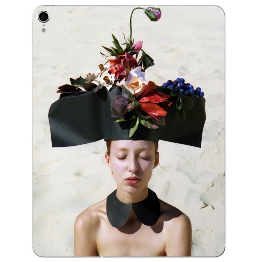 Наклейка на Планшет Apple iPad Pro 2015-2018 Цветочница,  купить в Москве – интернет-магазин Allskins, фотография, отдых, девушка, красота, цветы, сюрреализм