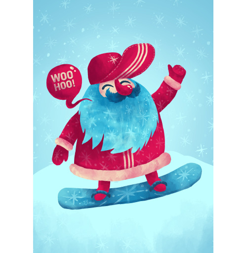 Наклейка на Планшет Apple iPad Air 3 Рождественский сноубординг,  купить в Москве – интернет-магазин Allskins, детские, сноуборд, зима, снег, новый год, каникулы, дед_мороз, спорт