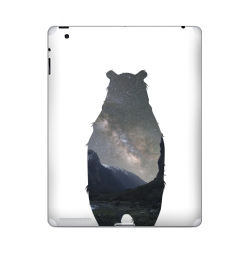 Наклейка на Планшет Apple iPad 5 2017-2018 Космический медведь,  купить в Москве – интернет-магазин Allskins, крутые животные, нежно, космос, мило, медведь, детские, пейзаж, настроение, милые животные