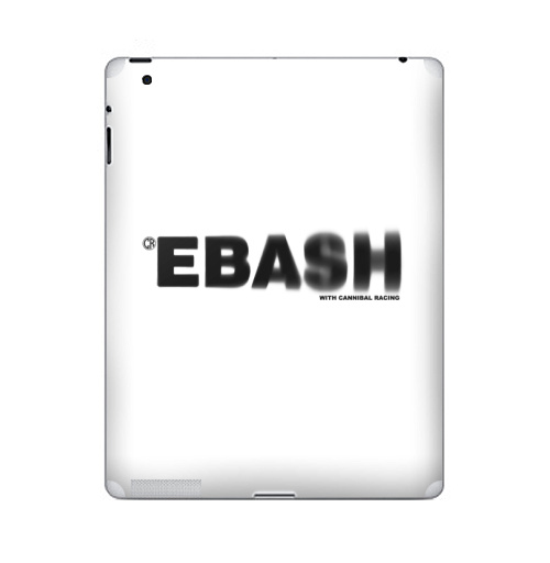 Наклейка на Планшет Apple iPad 5 2017-2018 Ебаш,  купить в Москве – интернет-магазин Allskins, мат, надписи, ебаш, черно-белое, крутые надписи на английском