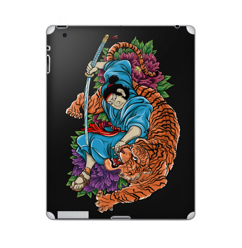 Наклейка на Планшет Apple iPad 5 2017-2018 Меч самурая,  купить в Москве – интернет-магазин Allskins, классика, Япония, самурай, тигры, ориентал, Китай, цветы, японская