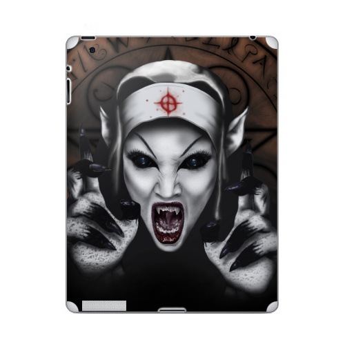 Наклейка на Планшет Apple iPad 5 2017-2018 Пора обняться,  купить в Москве – интернет-магазин Allskins, мистика, для влюбленных, вампиры, дьявол, хоррор, хэллоуин, магия, укус, вурдалак, девушка