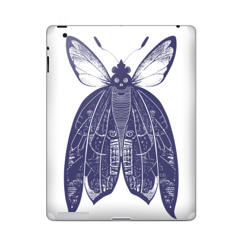 Наклейка на Планшет Apple iPad 5 2017-2018 Мотыль,  купить в Москве – интернет-магазин Allskins, бабочки, череп