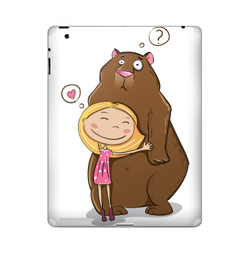 Наклейка на Планшет Apple iPad 5 2017-2018 I like teddy bears,  купить в Москве – интернет-магазин Allskins, лайк, милые животные, 300 Лучших работ, любовь, медведь, мило, для_влюбленных, детские, женские