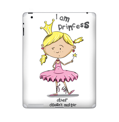 Наклейка на Планшет Apple iPad 5 2017-2018 I'm princess,  купить в Москве – интернет-магазин Allskins, продажи_надписи, 300 Лучших работ, надписи на английском, 8 марта, волнует, детские, принцесса, надписи