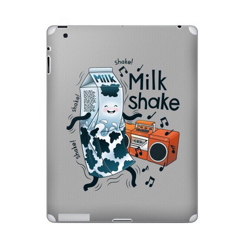 Наклейка на Планшет Apple iPad 5 2017-2018 MilkShake!,  купить в Москве – интернет-магазин Allskins, музыка, еда, ноты, танцы, коктейль, молочный