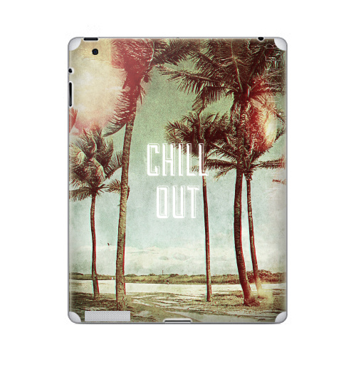 Наклейка на Планшет Apple iPad 5 2017-2018 Chil! Out,  купить в Москве – интернет-магазин Allskins, винтаж, лето, природа, пальмы, текстура, чилл