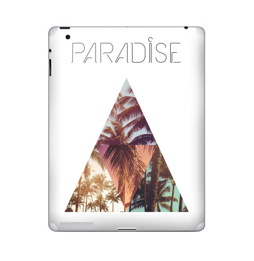 Наклейка на Планшет Apple iPad 5 2017-2018 Paradise,  купить в Москве – интернет-магазин Allskins, треугольник, абстракция, природа, рай, хипстер, пальмы, текстура