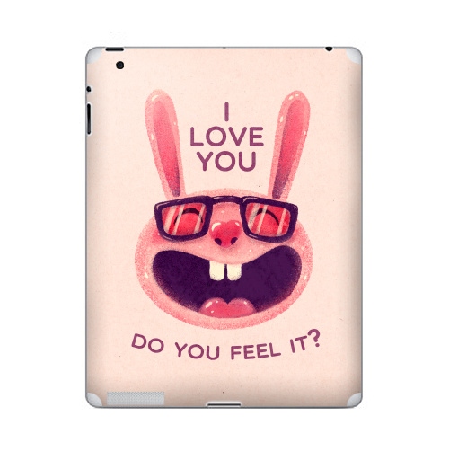Наклейка на Планшет Apple iPad 5 2017-2018 Влюбленный зая,  купить в Москве – интернет-магазин Allskins, заяц, животные, любовь, улыбка, сердце, хипстер, для влюбленных