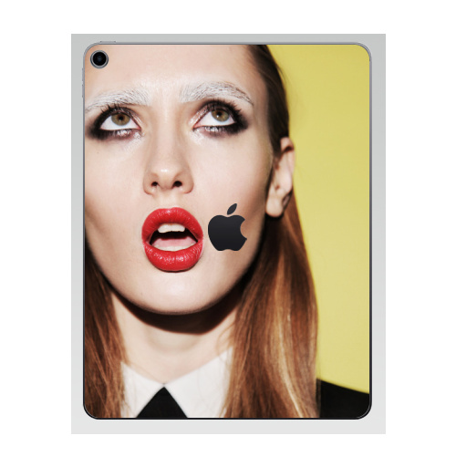 Наклейка на Планшет Apple iPad 7 2019 Брови белые,  купить в Москве – интернет-магазин Allskins, фотография, модели, секс
