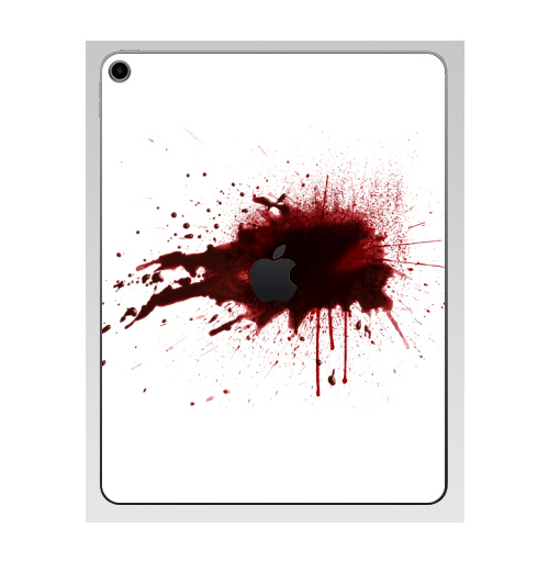 Наклейка на Планшет Apple iPad 7 2019 Я  в  порядке,  купить в Москве – интернет-магазин Allskins, порядок, кровь, выстрелы, брызги, красный, надписи