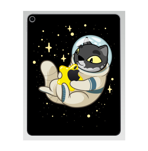 Наклейка на Планшет Apple iPad 7 2019 Ты моя звезда,  купить в Москве – интернет-магазин Allskins, звезда, кошка, космос, космокот, астронавт, персонажи, иллюстраторы